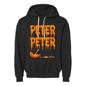 Peter Pumpkin Costume Eater For Couples Matching Halloween Garment-Dyed Fleece Hoodie