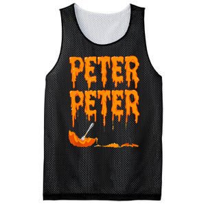 Peter Pumpkin Costume Eater For Couples Matching Halloween Mesh Reversible Basketball Jersey Tank