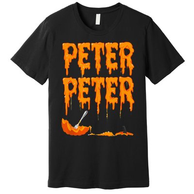 Peter Pumpkin Costume Eater For Couples Matching Halloween Premium T-Shirt