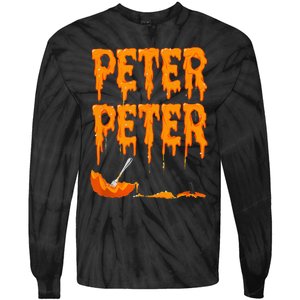 Peter Pumpkin Costume Eater For Couples Matching Halloween Tie-Dye Long Sleeve Shirt