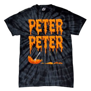 Peter Pumpkin Costume Eater For Couples Matching Halloween Tie-Dye T-Shirt