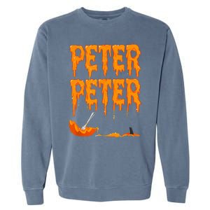 Peter Pumpkin Costume Eater For Couples Matching Halloween Garment-Dyed Sweatshirt