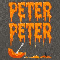 Peter Pumpkin Costume Eater For Couples Matching Halloween Cotton Canvas Backpack