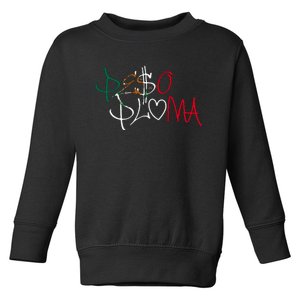 Pe$o Pluma Corridos Tumbados Mexico Belicos Mex Flag Toddler Sweatshirt