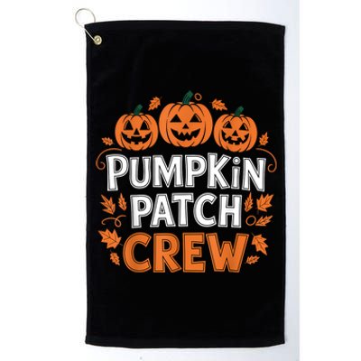 Pumpkin Patch Crew Funny Pumpkin Patch Squad Thanksgiving Platinum Collection Golf Towel