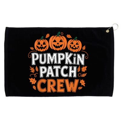 Pumpkin Patch Crew Funny Pumpkin Patch Squad Thanksgiving Grommeted Golf Towel