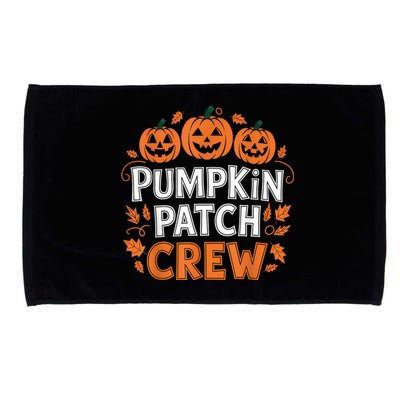 Pumpkin Patch Crew Funny Pumpkin Patch Squad Thanksgiving Microfiber Hand Towel