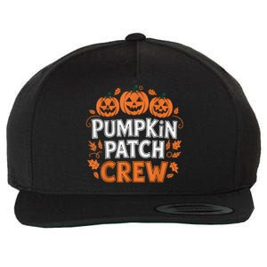 Pumpkin Patch Crew Funny Pumpkin Patch Squad Thanksgiving Wool Snapback Cap