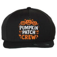 Pumpkin Patch Crew Funny Pumpkin Patch Squad Thanksgiving Wool Snapback Cap