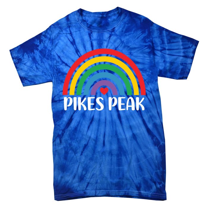 Pikes Peak Colorado Travel I Love Pikes Peak Usa Funny Gift Tie-Dye T-Shirt