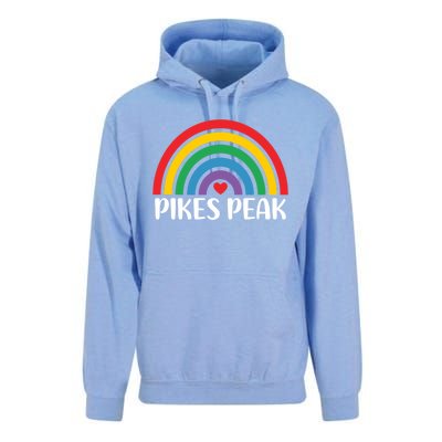 Pikes Peak Colorado Travel I Love Pikes Peak Usa Funny Gift Unisex Surf Hoodie