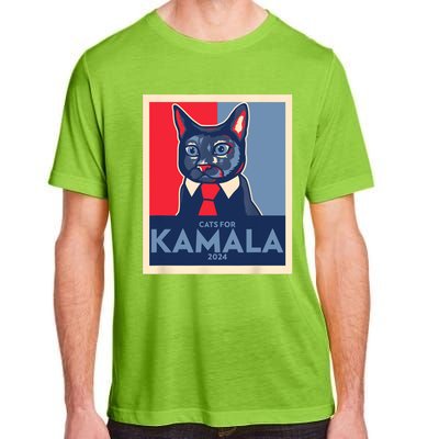 Politically Purrfect Cats For Kamala 2024 President Adult ChromaSoft Performance T-Shirt