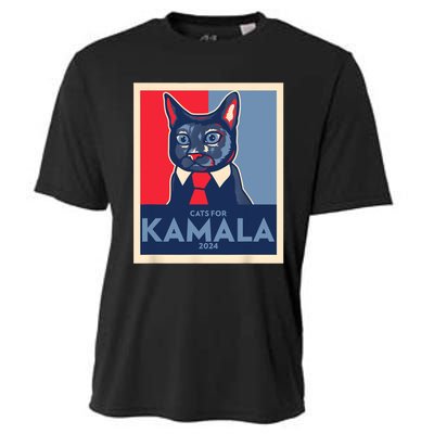 Politically Purrfect Cats For Kamala 2024 President Cooling Performance Crew T-Shirt