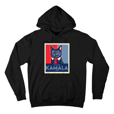 Politically Purrfect Cats For Kamala 2024 President Hoodie