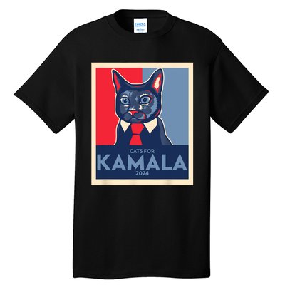 Politically Purrfect Cats For Kamala 2024 President Tall T-Shirt