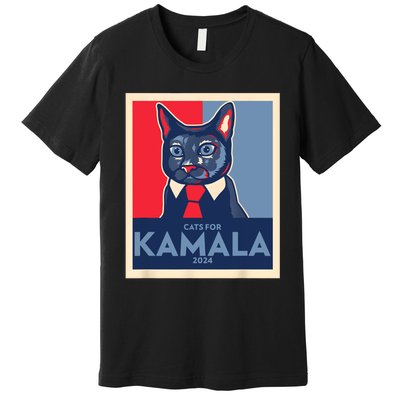 Politically Purrfect Cats For Kamala 2024 President Premium T-Shirt