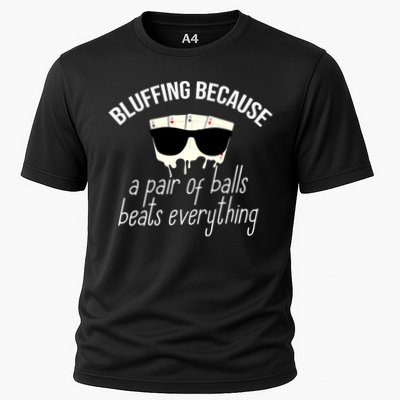 Poker Player Casino Lover Bluffing Gambling Performance Shirt