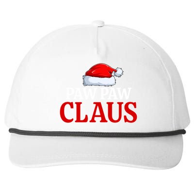 Paw Paw Claus Christmas Pajama Matching Family Santa Xmas Gift Snapback Five-Panel Rope Hat