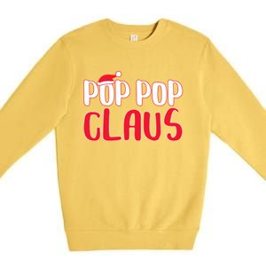 Pop Pop Claus Great Gift Matching Santa Pop Pop Christmas Cute Gift Premium Crewneck Sweatshirt