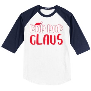 Pop Pop Claus Great Gift Matching Santa Pop Pop Christmas Cute Gift Baseball Sleeve Shirt