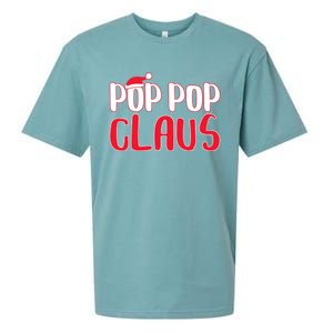 Pop Pop Claus Great Gift Matching Santa Pop Pop Christmas Cute Gift Sueded Cloud Jersey T-Shirt