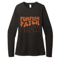 Pumpkin Patch Crew Thanksgiving Fall Autumn Womens CVC Long Sleeve Shirt