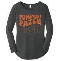 Pumpkin Patch Crew Thanksgiving Fall Autumn Women's Perfect Tri Tunic Long Sleeve Shirt