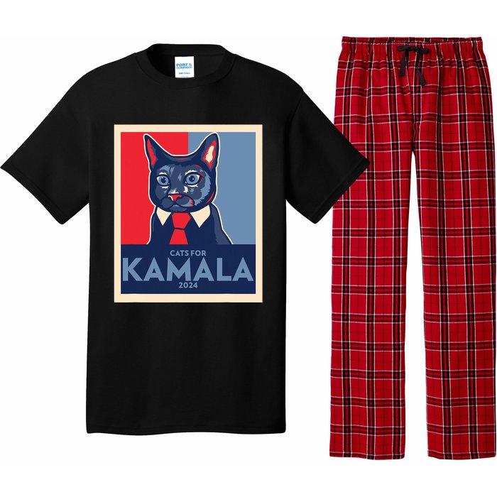 Politically Purrfect Cats For Kamala Harris 2024 President Pajama Set