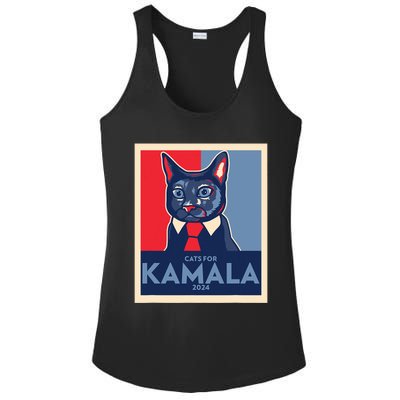 Politically Purrfect Cats For Kamala Harris 2024 President Ladies PosiCharge Competitor Racerback Tank