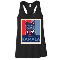 Politically Purrfect Cats For Kamala Harris 2024 President Women's Racerback Tank