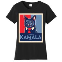 Politically Purrfect Cats For Kamala Harris 2024 President Women's T-Shirt