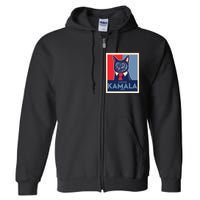 Politically Purrfect Cats For Kamala Harris 2024 President Full Zip Hoodie