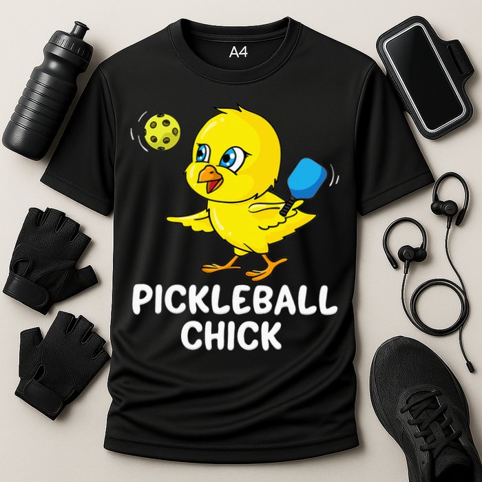 Pickleball Pickleball Chick Player Loves to Play Cooling Performance Crew T-Shirt