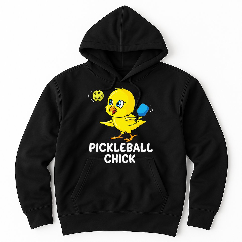 Pickleball Pickleball Chick Player Loves to Play Hoodie