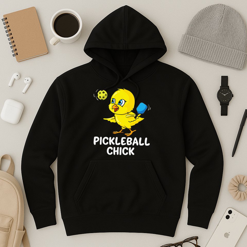 Pickleball Pickleball Chick Player Loves to Play Hoodie