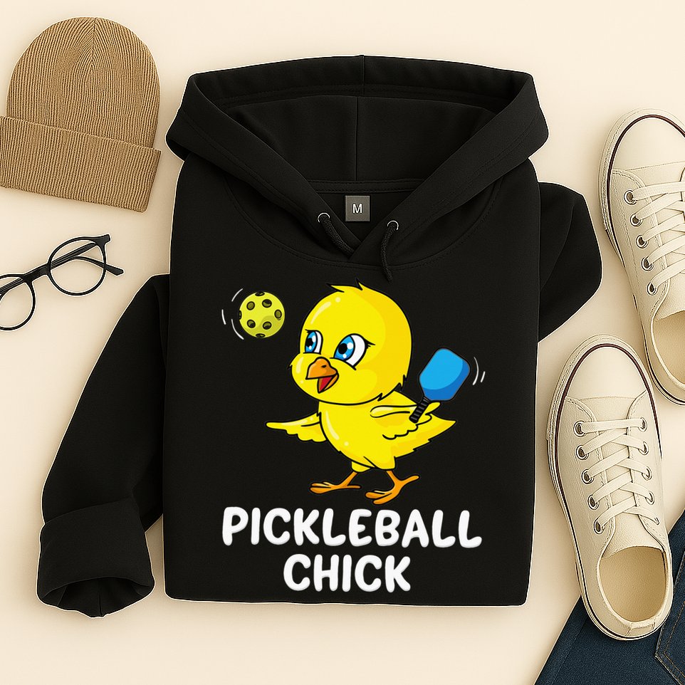 Pickleball Pickleball Chick Player Loves to Play Hoodie