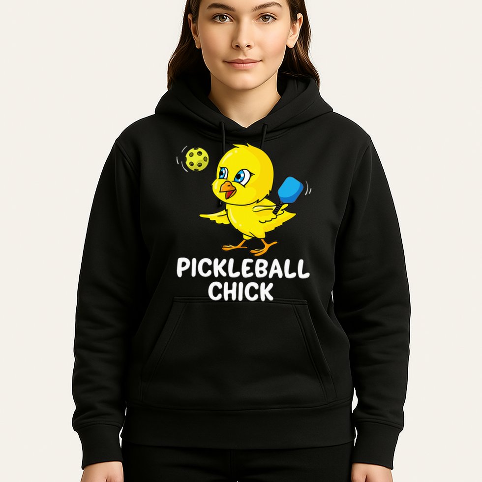 Pickleball Pickleball Chick Player Loves to Play Hoodie