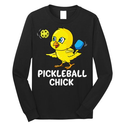 Pickleball Pickleball Chick Player Loves to Play Long Sleeve Shirt