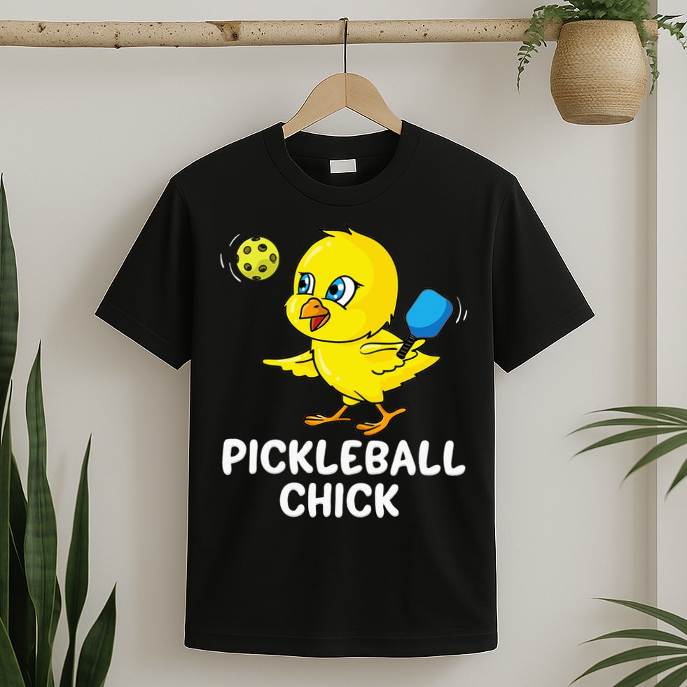 Pickleball Pickleball Chick Player Loves to Play T-Shirt