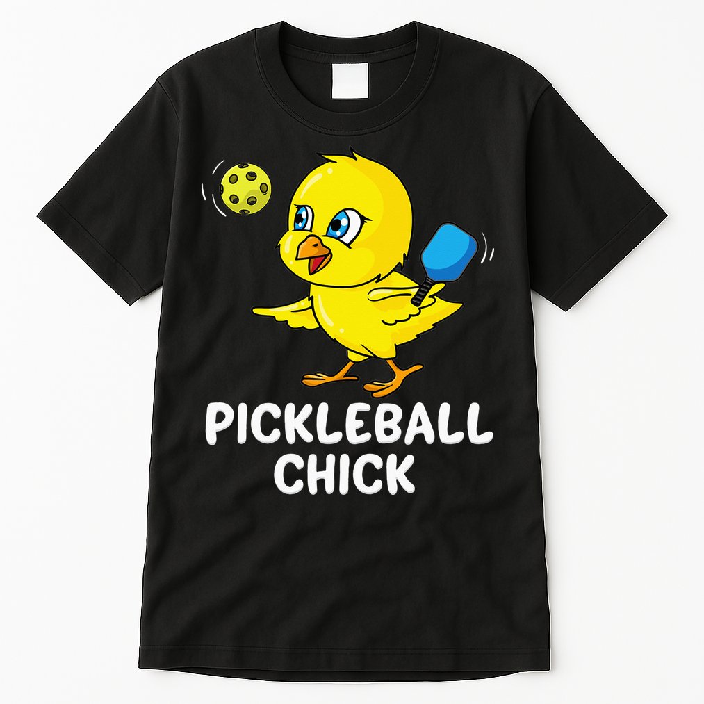 Pickleball Pickleball Chick Player Loves to Play Tall T-Shirt