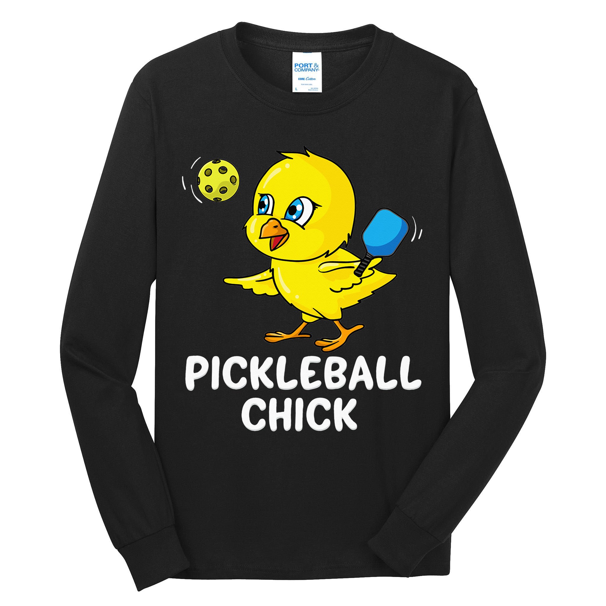 Pickleball Pickleball Chick Player Loves to Play Tall Long Sleeve T-Shirt