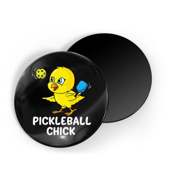 Pickleball Pickleball Chick Player Loves to Play Magnet