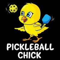 Pickleball Pickleball Chick Player Loves to Play Magnet