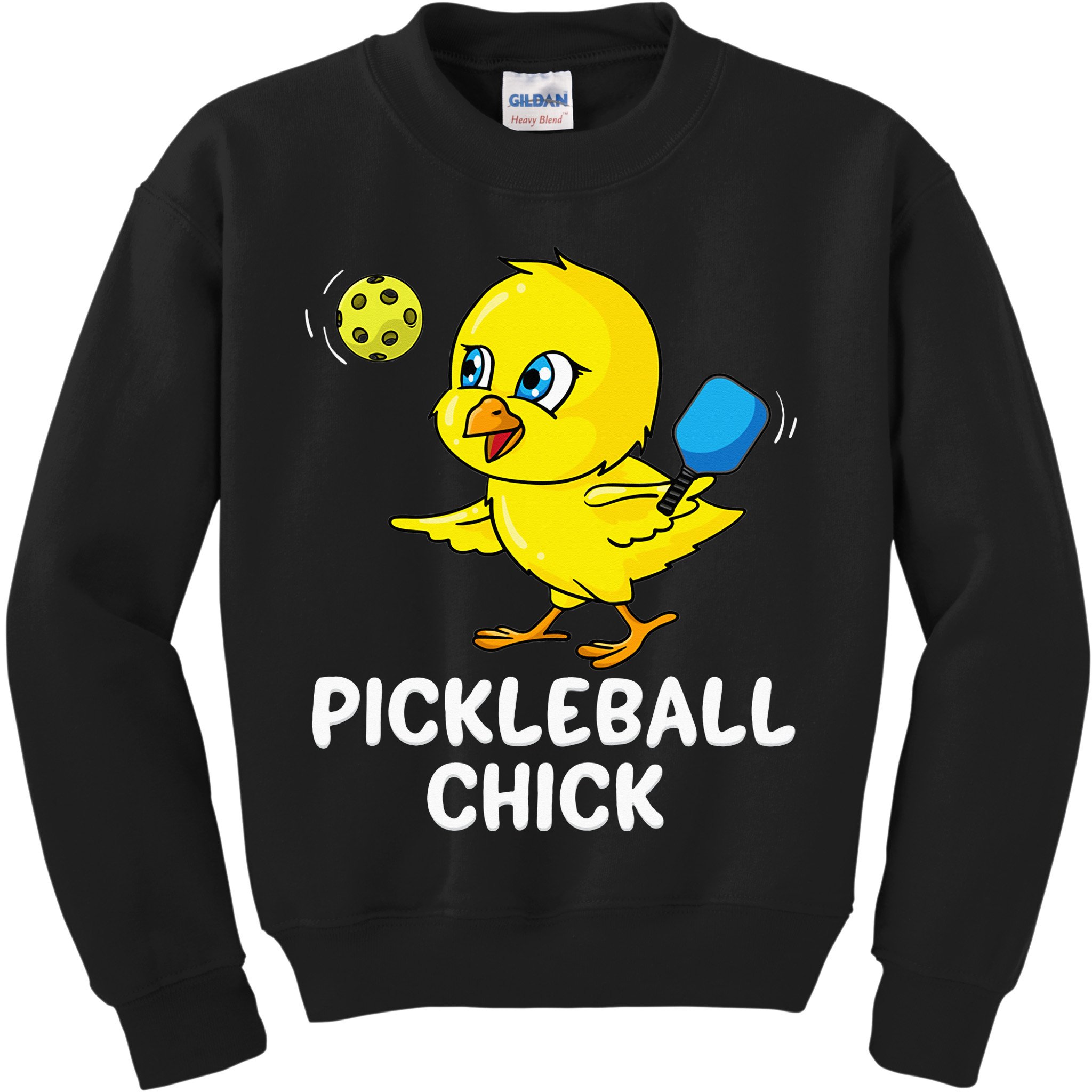 Pickleball Pickleball Chick Player Loves to Play Kids Sweatshirt