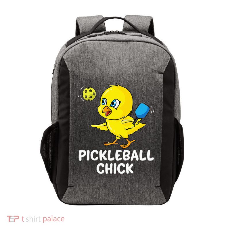 Pickleball Pickleball Chick Player Loves to Play Vector Backpack