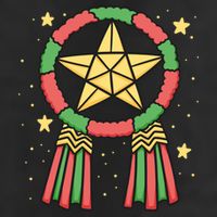 Philippine Parol Christmas 7 Panel Mesh Trucker Snapback Hat