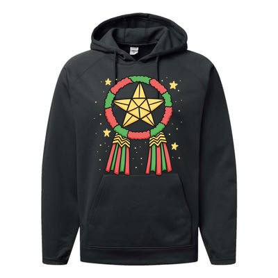 Philippine Parol Christmas Performance Fleece Hoodie