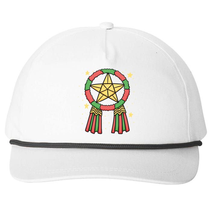 Philippine Parol Christmas Snapback Five-Panel Rope Hat