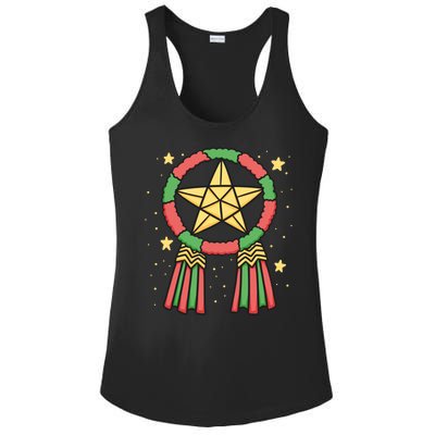 Philippine Parol Christmas Ladies PosiCharge Competitor Racerback Tank