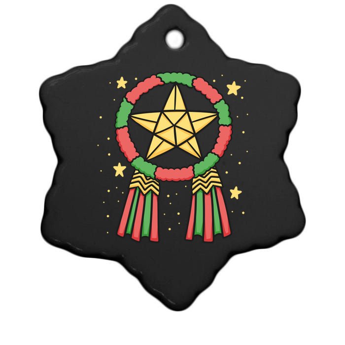 Philippine Parol Christmas Ceramic Star Ornament